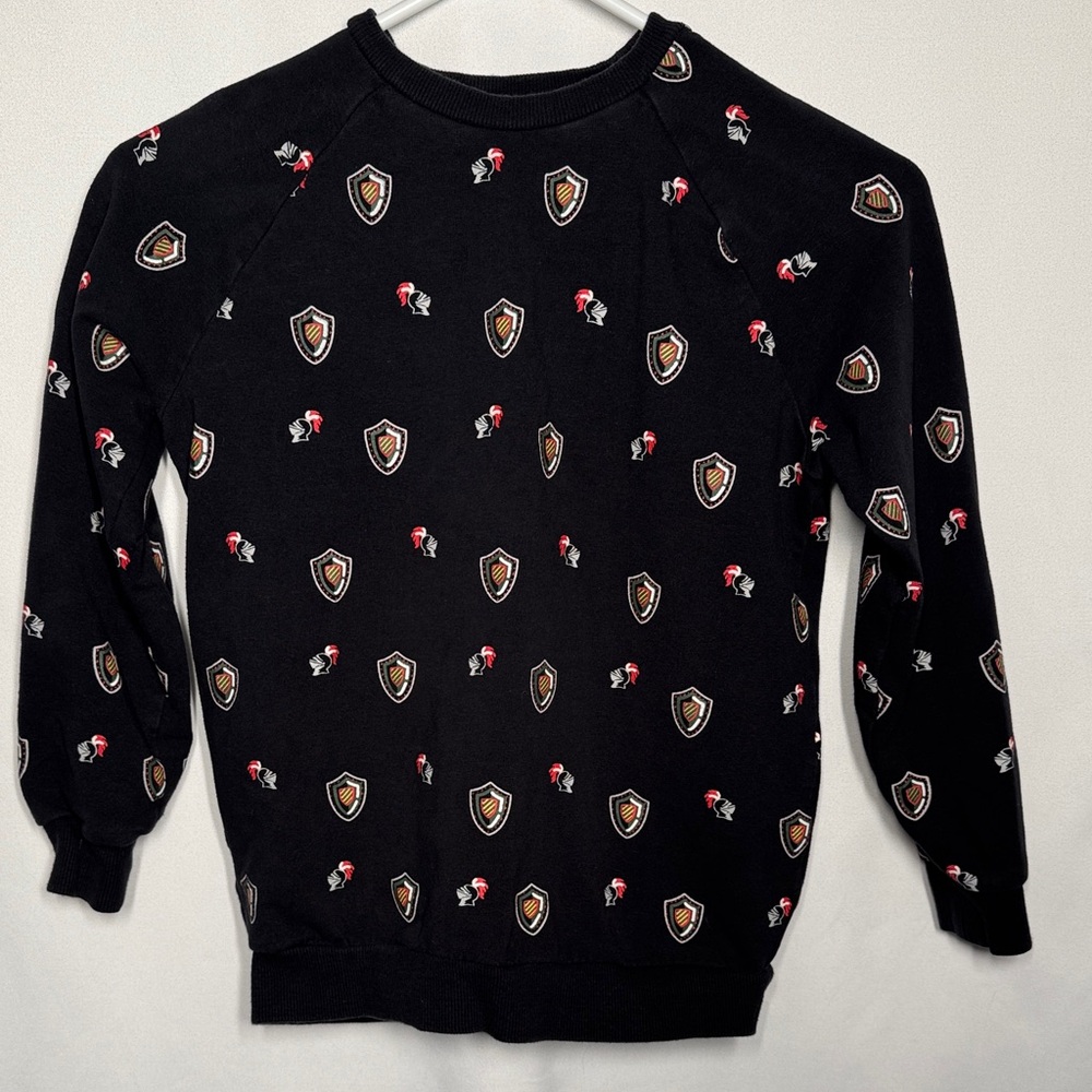 💜3/$15 Miles the Label Armor Print on Black Sweatshirt